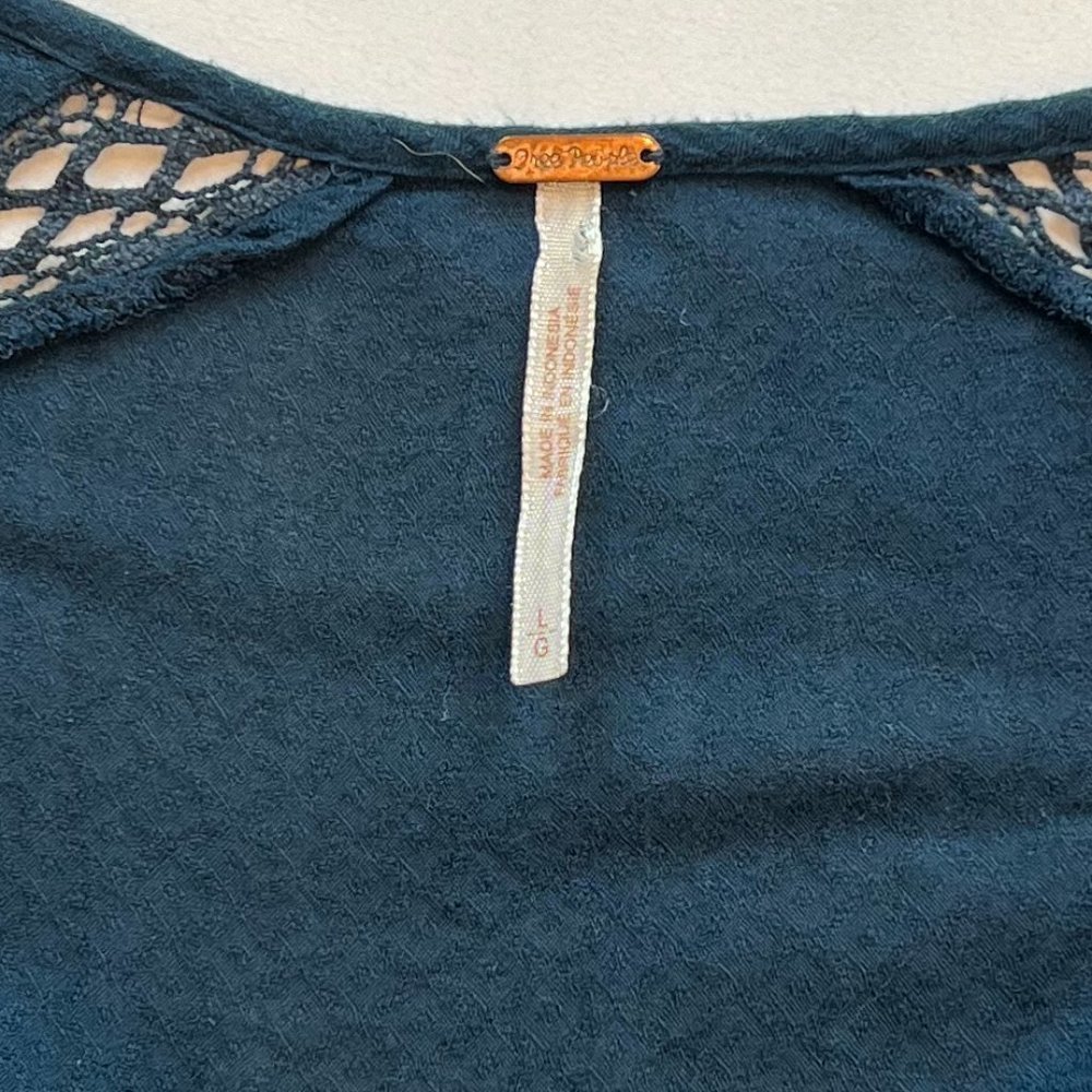 Free People V-Neck Ruffle Dress - Picture 3 of 13